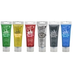 Picture of Acrylic tube paint set (75ml - 6 colours) BTX